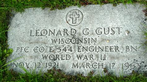 Leonard George Gust 1921 1963 Find A Grave Memorial