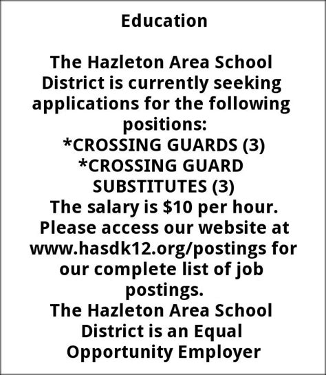 Student Registration Enforcement Officer, Hazleton Area School District