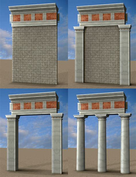 Roman Doric Ornamental Construction Kit | Daz 3D