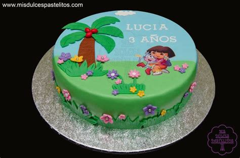 Tarta De Cumplea Os Dora La Exploradora Bizcocho De Vainilla Relleno