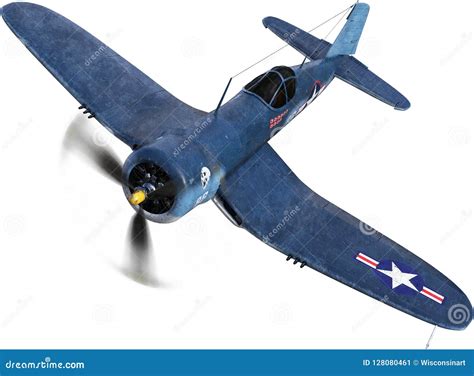 Wwii Fighter Plane War Isolated Stock Image Image Of Corsair Wwii