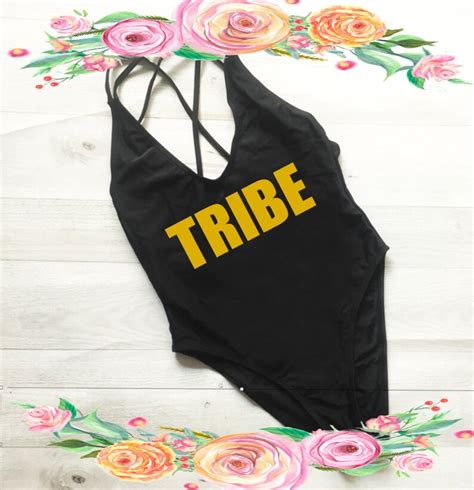 Bachelorette Bathing Suit Bride Tribe Swimsuit Squad Swim Etsy