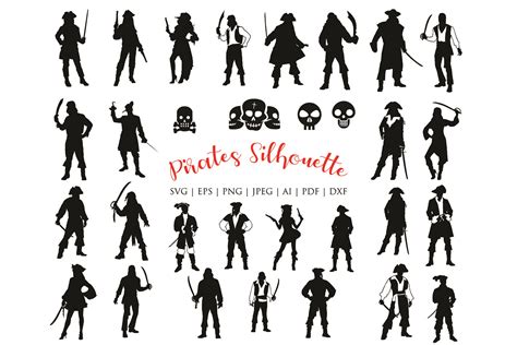 Pirates Silhouette Svg Bundle Graphic By Meshaarts · Creative Fabrica