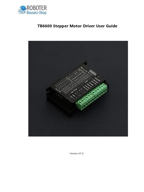 Tb6600 User Guide V1 2 Pdf Pdf Power Supply Switch