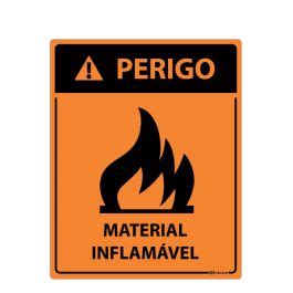 Placa Perigo Inflam Vel Afixgraf