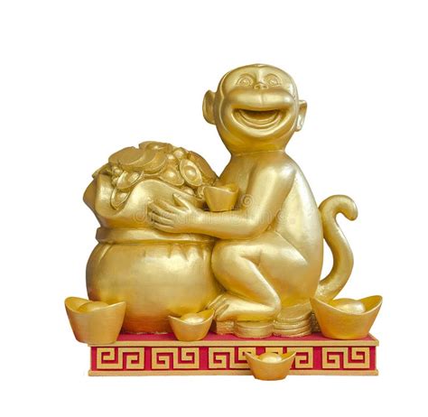 Gold monkey statue stock photo. Image of peace, holy - 27307128