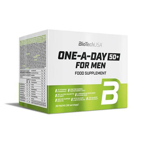 One-A-Day 50+ For Men, 30 Päckchen - BioTechUSA – BioTechUSA Germany