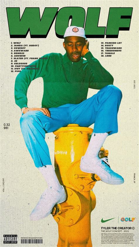 WOLF ALBUM POSTERWORK TYLER THE CREATOR On Behance Tyler The