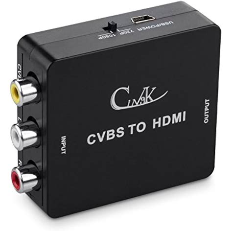 Rca To Hdmi Cingk P Mini Composite Cvbs Av Video Audio Converter