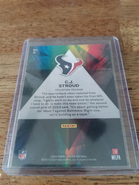 Panini Prizm Prizmatic No Huddle Prizm C J Stroud Rc Ebay