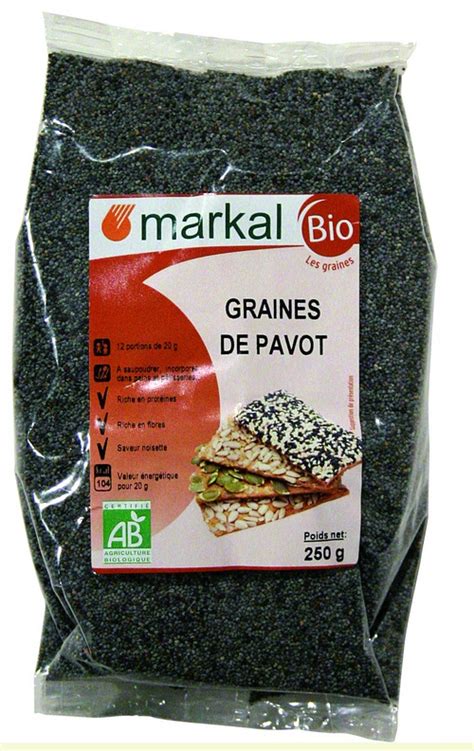 Graines De Pavot 250 G MARKAL FranceNature