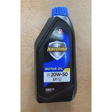 Motorcycle Caltex Havoline Sae 20W 50 API SJ 1 Liter Shopee Philippines