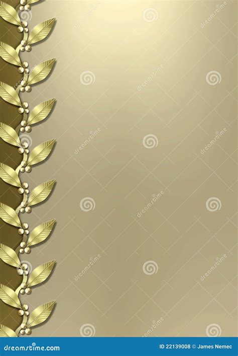 Art Deco Metallic Gold Leaf Border Royalty Free Stock Photos - Image ...