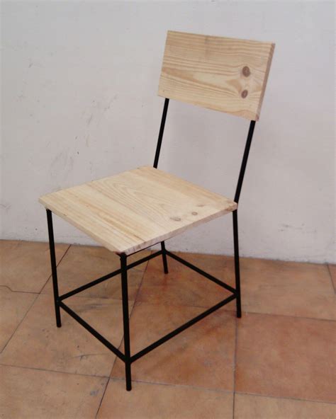 Silla De Forja Y Madera Artesanal Forjasantiago Madera