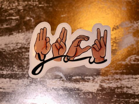 Fuck You ASL Sticker Etsy
