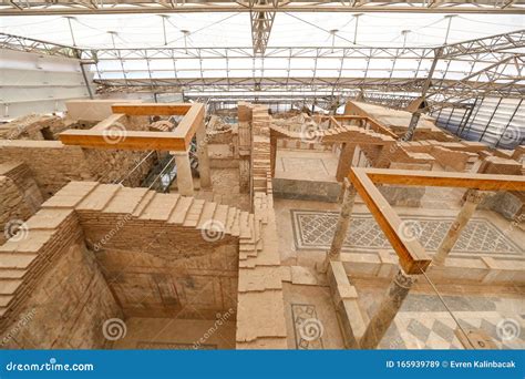 Terrace Houses In Ephesus Ancient City Izmir Turkey Stock Image