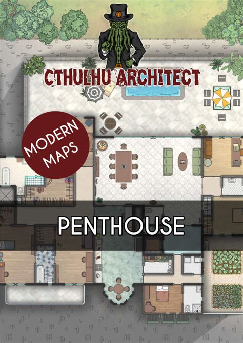 Cthulhu Architect Maps Penthouse 35 X 35 Cthulhu Architect Modern