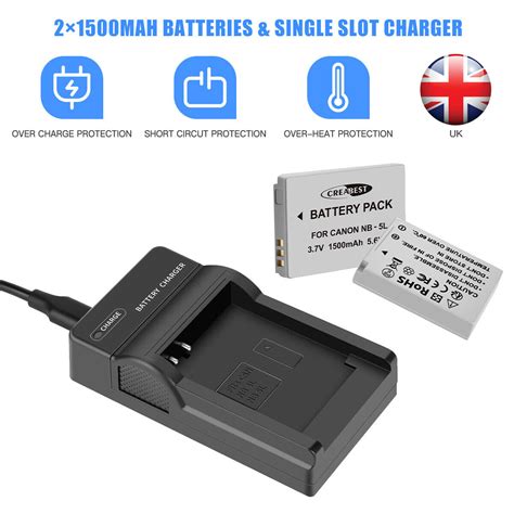 Pcs Nb L Nb Lh Battery Charger For Canon Powershot Sd Sd Sd