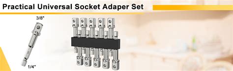 Katerk Socket Adapter Set Drill Socket Adapter 10 Pack