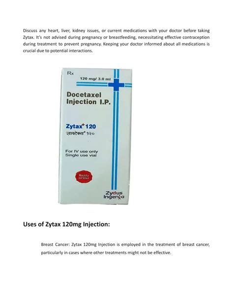 PPT Understanding Zytax 120mg Injection Uses And Side Effects