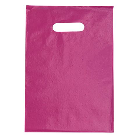 Sacola Plástica Boca de Palhaço 25x35 cm Pacote 1 kilo Rosa