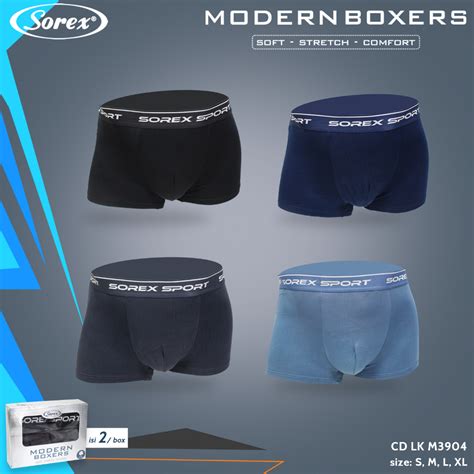 Jual Boxer Sorex Man CD M 3904 Boxer Sport Seamless 1 Box Isi 2 Pcs