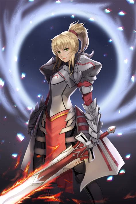 Safebooru 1girl Absurdres Armor Armored Dress Blonde Hair Braid Clarent Fategrand Order Fate