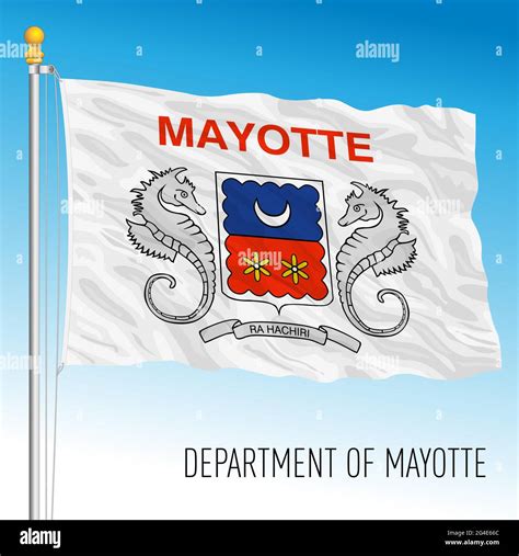 Mayotte Flag France Overseas Territory Indian Ocean Vector