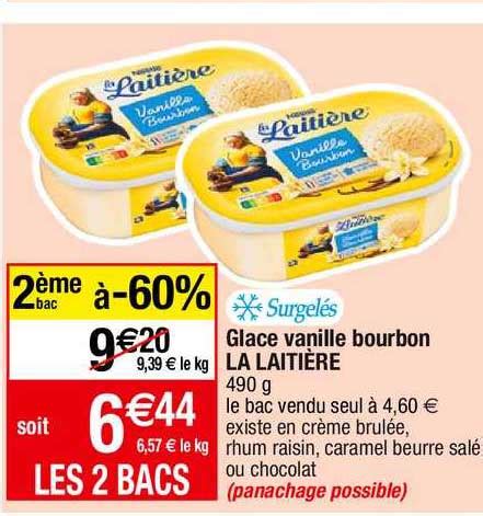 Promo Glace Vanille Bourbon La Laiti Re Chez Migros France Icatalogue Fr