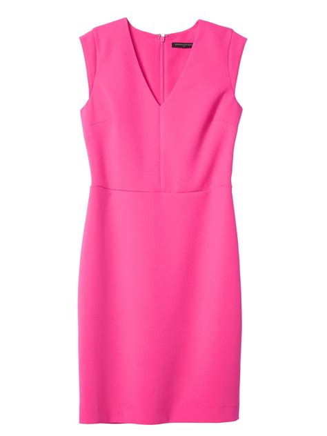 Factory Ponte Sheath Dress Banana Republic Factory