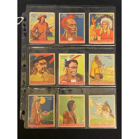 At Auction Goudey Indian Gum Cards