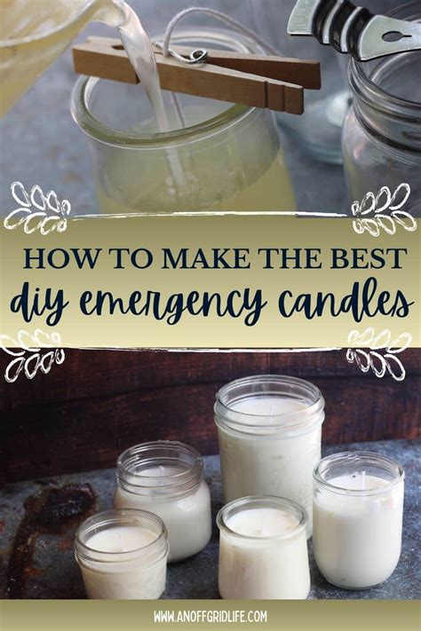 How to Make the Best DIY Emergency Candles - An Off Grid Life