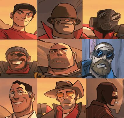 Last images of our heroes from comics : tf2