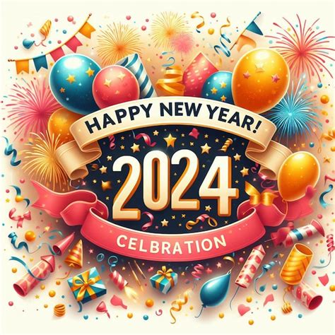 Feliz año nuevo gratis 2024 antecedentes Foto Premium