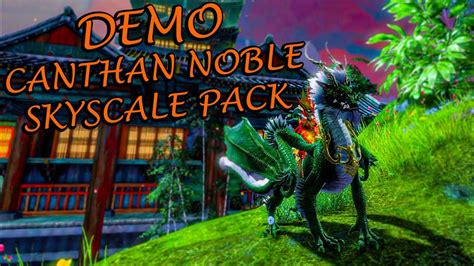 Guild Wars 2 Canthan Noble Skyscale Mount Pack Demo YouTube