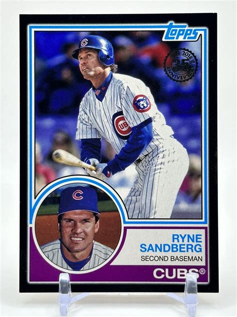 2018 Topps 1983 Topps Design Black 83 1 Ryne Sandberg 299 For Sale