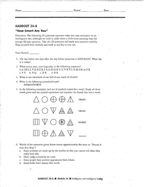 Free Printable Iq Tests With Answers Download Free Printable Iq Tests