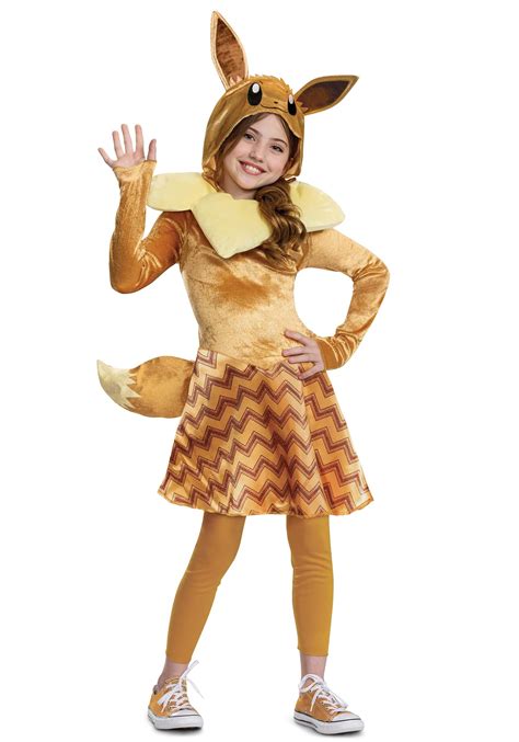 Child Deluxe Pokémon Eevee Costume Kids Pokemon Costumes