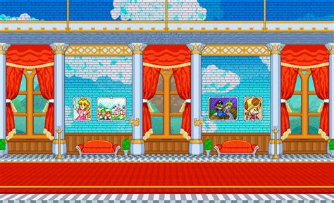 Peach Castle Interior - Hallway by justcamtro on DeviantArt