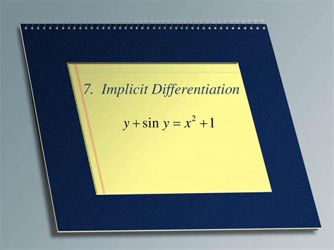 7 Implicit Differentiation Ppt Download