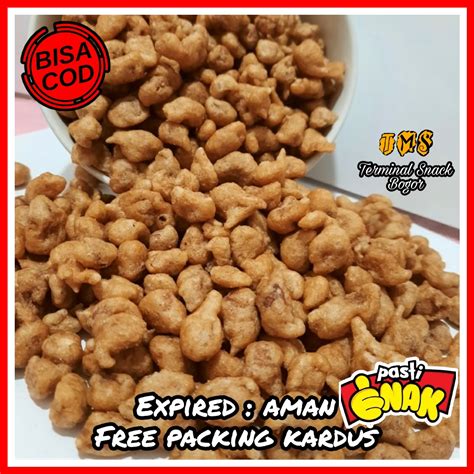 BISA COD Snack Kacang Koro Kupas Rasa Pedas 250 Gram MAKANAN RINGAN