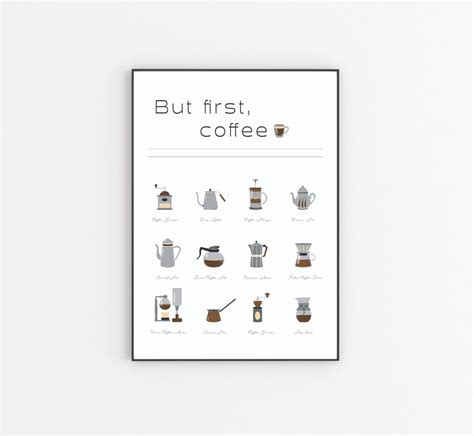 Coffee Wall Art Coffee Makers Digital Download Modern Coffee Artcoffee Printablecoffee Lover