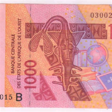 Benin - 1000 frs 2003 vf+ currency note - KB Coins & Currencies