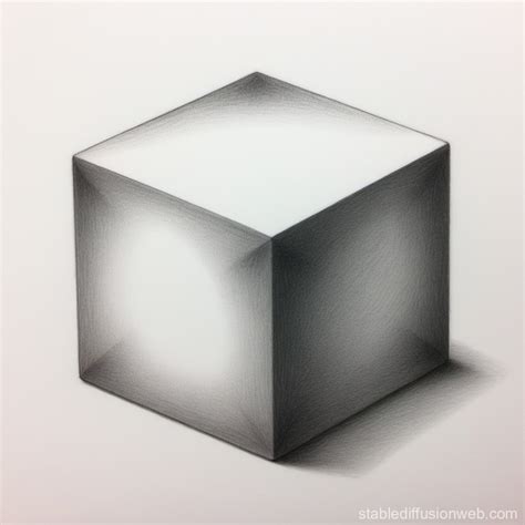 Pencil-drawn Cube | Stable Diffusion Online