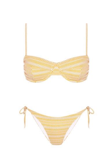 Bikini Balconette Apricot Naranja Y Crudo Robin Collection Robin Collection