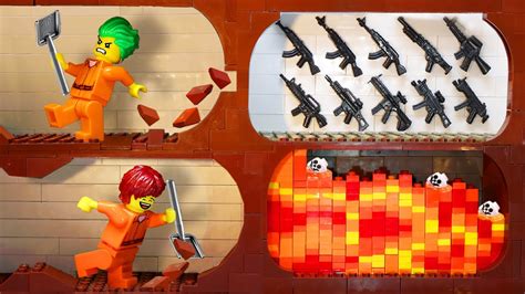 Lucky Vs Unlucky Dont Dig The Wrong Tunnel Lego Police Prison Break