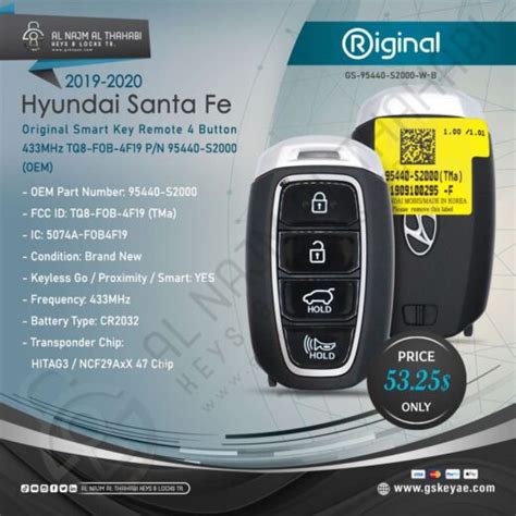 Original Hyundai Santa Fe Smart Key S Oem