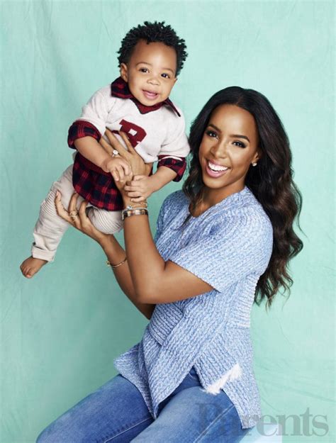 Kelly Rowland & Baby Titan Pose For Parents Magazine - That Grape Juice