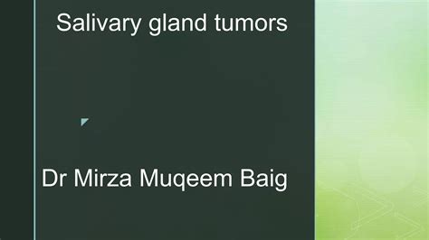 Salivary Glands Tumors Ppt