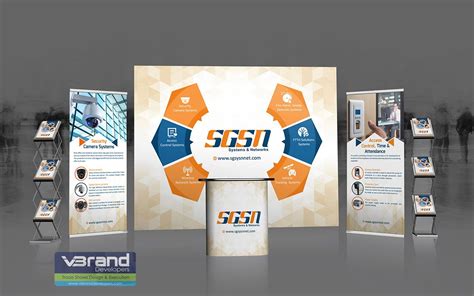 exhibition booth banner | Exhibition banners, Company brochure design, Trade show display